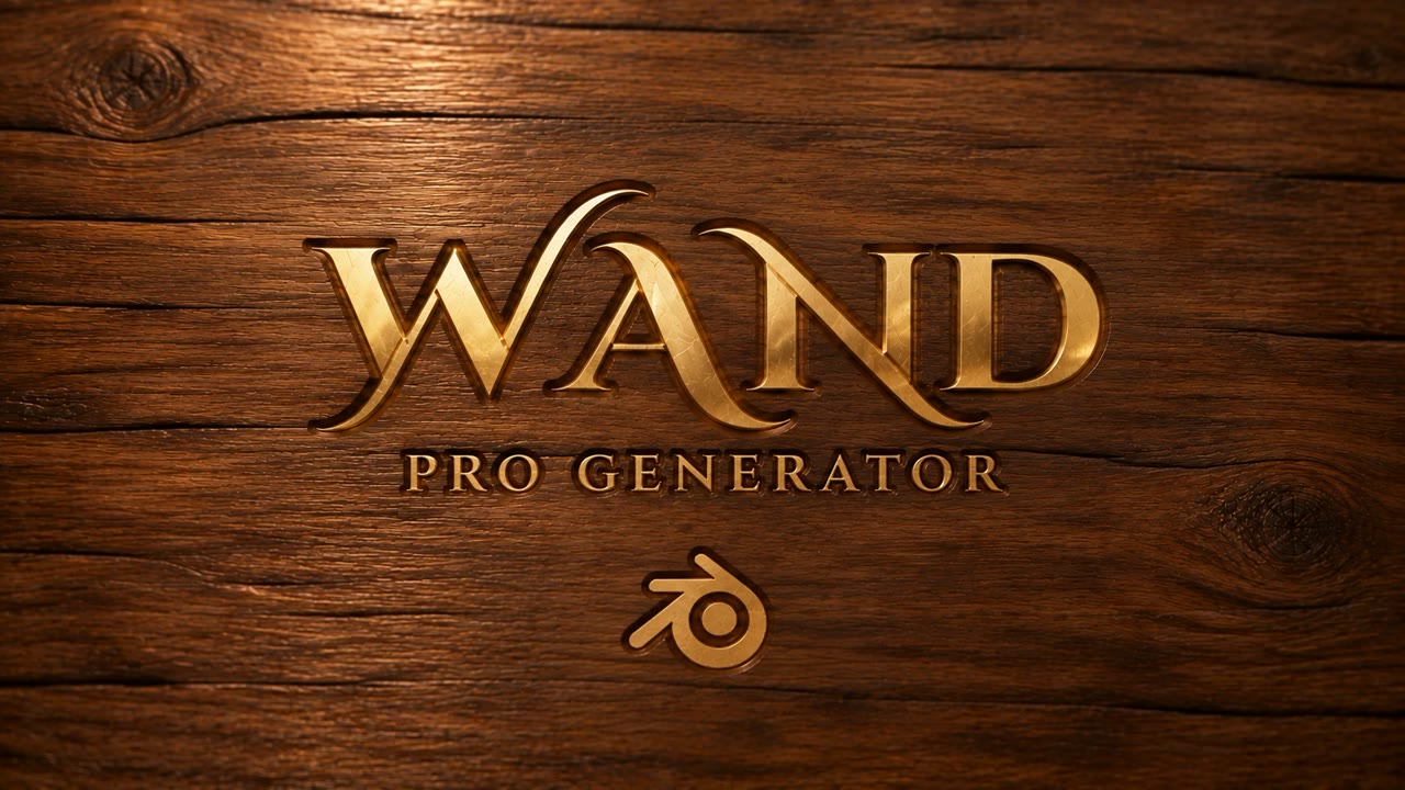 Wand Pro Generator - procedural magic wand generator for Blender